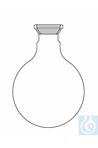 Ballon fond rond récepteur 1000 ml, rodage sphérique femelle S35/25, verre Duran borosilicate 3.3