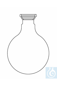 Rundkolben 100 ml, KS-Schale 35/25 (Auffangkolben), Duran Borosilikatglas 3.3