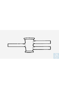 Patentkraan NS -slijping zonder plug, NS 18,8/4, aanzet 10 mm, borosilicaatglas 3.3