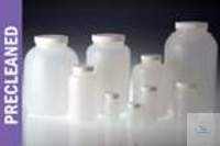 120cc Natural HDPE Round w/38-400 White Polypropylene F217 Lined Cap Attached Cleaned, Capped &...