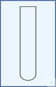 Proefbuis, rechte rand, ronde bodem 16 x 160, borosilicaatglas 3.3 per verpakking van 250 stuks