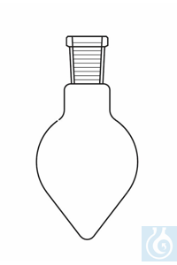 Puntkolf 50 ml, slijpstuk huls NS 29/32, Duran borosilicaatglas 3.3