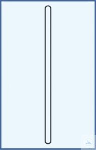 Roerstaaf diameter 6 x 300 met ronde einden borosilicaatglas