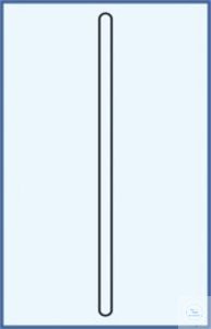 Rührstab Durchmesser 8 x 300 mit abgerundete Enden, Borosilikatglas