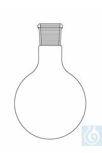 Rundkolben 500 ml, Hülse NS 34/35, Duran Borosilikatglas 3.3