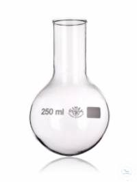 Rondbodemkolf 100 ml smalle hals, lang borosilicaatglas 3.3