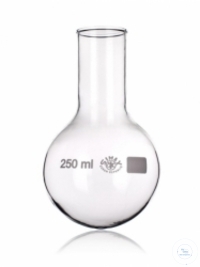 Round bottom flask 50 ml narrow neck, long borosilicate glass 3.3