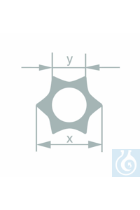 Profile tube 'six-pointed star', ø 16 ±0,5 x øi 7,6 ±0,5 mm, pack 14,70 kg,...