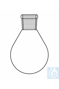 Pear shaped flask 100 ml, socket NS 29/32, Duran borosilicate glass 3.3