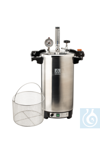 CertoClav EL 18 125/140°C - SET CertoClav EL 18 125/140°C is a vertical laboratory autoclave with...