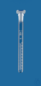 Reagenzröhrchen Boro 3.3 grad.PP-Stopfen, 10 ml:0,1 ml, NS 12/21, 15 x 165 mm Reagenzröhrchen,...