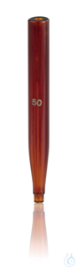 Spare burette tip for burette lengths 50 ml, Boro 3.3, amber glass Spare tip for compact and...