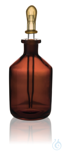 Tropfflasche Natron-Kalk-Glas Braunglas, 100 ml...