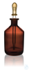 Dropping bottle soda-lime glass amber 50 ml, w. dropping pipette/rubber teat Dropping bottle,...