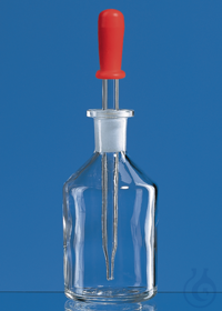 Tropfflasche Natron-Kalk-Glas Klarglas 100 ml m. Tropfpipette u. Gummihütchen Tropfflasche,...