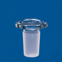 Conical joint stopper borosilicate glass NS 14/23, solid, octagonal grip Conical joint stopper,...