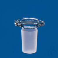 Conical joint stopper borosilicate glass, NS 14/23, solid, octagonal grip Conical ground joint...