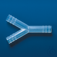Tubing connector, PP, Y-shape f. tub.inner dia. 10-11 mm tot. l. 74 mm Tubing connector, PP,...