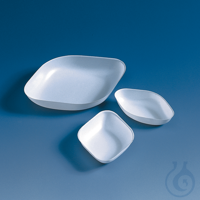 Wägeschale, PS, rautenförmig, antistat., 25 ml, 67 x 47 x 14 mm Wägeschalen, PS, rautenförmig, 25...