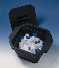 Kühlbehälter mit Deckel, PE-Schaum 4,5 Liter, stapelbar Kühlbehälter, mit Deckel, 4.500 ml,...
