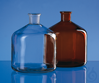 Reservoir bottle, soda-lime gl. amber 2000 ml, NS 29/32 Washbottle, soda-lime glass, amber, 2000...