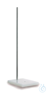 Support for compact automatic burette, rectangular base plate + support rod...