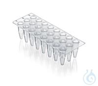 PCR-Platte, 24-well, farblos, für qPCR 0,2 ml, o.Rahmen, erhöhte wells, VE=40 PCR-Platte 24-well,...