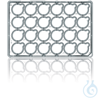 BRANDplates for Inserts 24-well with lid, cellGrade plus, single packed pack of  Multi-well...