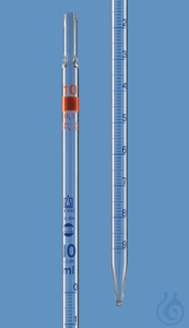 Maatpipet BB AS DE-M type 3 Wattest. 1 ml:0,01 ml vol. Laat de blauwe grad. Pipet met...