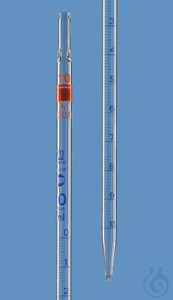 Messpipette BB AS Typ 1 0-Pkt.oben AR-Gl 1 ml:0,01 ml völl.Abl. DE-M Wattest. Messpipetten,...