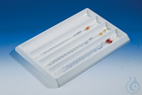 Pipettenschale, PVC, LxBxH: 420 x 300 x 30 mm Pipettenschale, PVC, 420 mm x 300 mm x 30 mm, 4 Fächer