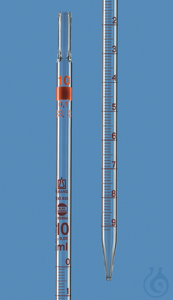 Pip. grad. BLAUBRAND ETERNA AS att.conf., 10 ml:0,1 ml écoulement total AR-Gl Pipettes graduées,...