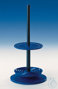 Pipette stand, PP for 94 pipettes, rotary, 230 x 450 mm Pipette stands, PP, Number of positions...