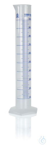 Grad. cylinder tall form, 1000 ml:10 ml PP grad...