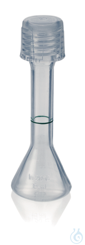 Volumetric flask PFA cl. A, 10 ml, GL 18, with ...