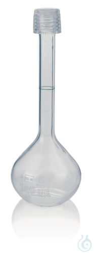 Volumetric flask PFA cl. A, 100 ml, GL 18, with...