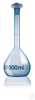 Vol. flask BLAUBRAND PUR coated A DE-M 50 ml w, Boro 3.3, NS 14/23 PP-stopper Volumetric flasks,...
