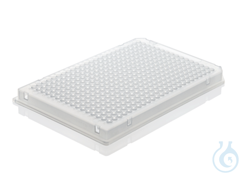 PCR-Platte, 384-well, farblos, 0,03 ml g.Rahmen...