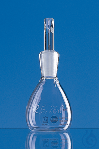 Pycnometer Gay-Lussac BB w. single cert. 100 ml, aangepast, borosilicaatglas 3.3 Pyknometer,...
