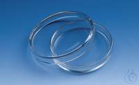 Petri dish, soda-lime glass lid dia. 150 mm, h. of dish 25 mm Petri dishes with lid, soda-lime...