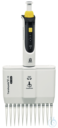 Transferpette S-12 Variabel DE-M, 20 - 200 &mic...