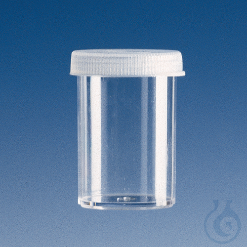 Probengefäß, PS, mit Stülpdeckel aus PE, 12 ml, für Leuko-Ery Counter, VE=1000 S