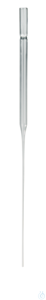 Pipette Pasteur, verre de chimie, long.tot. 225 mm, cap. 1,5 ml env. Pipettes Pasteur, verre de...