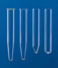 Centrifuge tube, AR-Glas, 13 ml round bottom, rimless, ungrad., h. 98 mm Centrifuge tubes, 13 ml,...