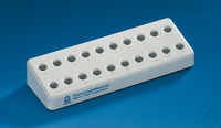 Microcentrifuge tube rack PP, 210x70x37 mm grey f. 20 tubes 1,5 ml Microcentrifuge tube rack,...