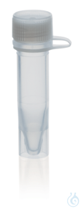 Microtube, PP, attached screw cap PE, 1,5 ml, selfstanding, non-ster. ungrad. Microcentrifuge...