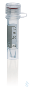 Microtube PP, attached screw cap PP, 1,5 ml, selfstanding, non-sterile, grad. Microcentrifuge...