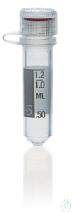 Microtube PP, attached screw cap PP, 2,0 ml, round bottom, non-sterile, grad. Microcentrifuge...