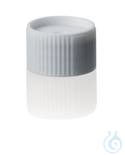Screw cap PP, colored, with SI sealing, white n...