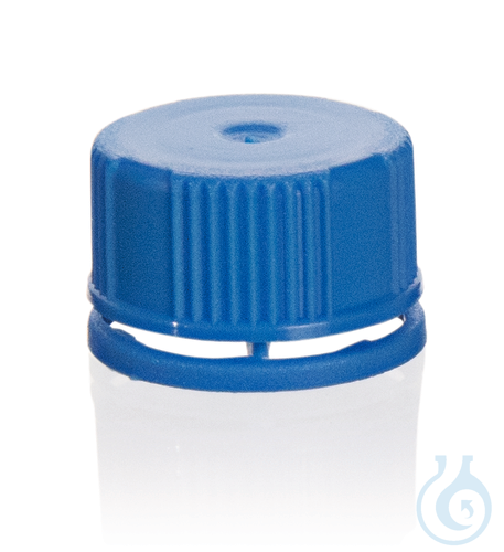Tamper-evident screw cap Silicone sealing, blue...